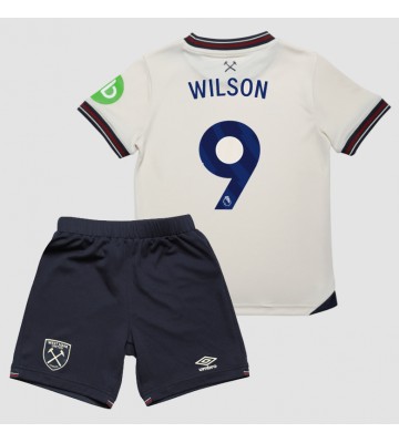 West Ham United Callum Wilson #9 Segunda Equipación Niños 2025-26 Manga Corta (+ Pantalones cortos)